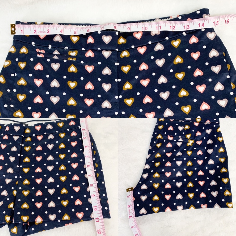 J.Crew Shorts Heart Dot Pattern Multi Color - image 6